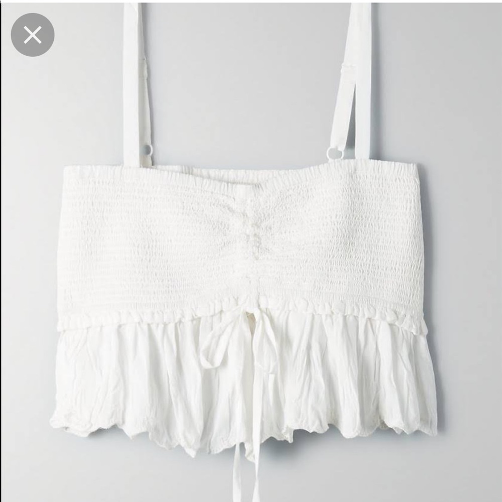 Aritzia white dareau cami tank